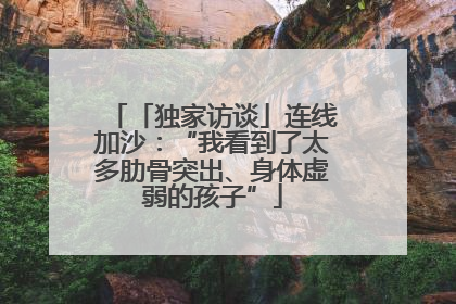 「独家访谈」连线加沙：“我看到了太多肋骨突出、身体虚弱的孩子”
