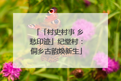 「村史村事 乡愁印迹」纪堂村：侗乡古韵焕新生