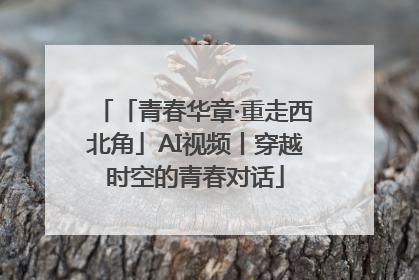 「青春华章·重走西北角」AI视频丨穿越时空的青春对话