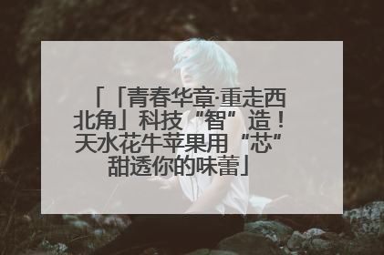 「青春华章·重走西北角」科技“智”造！天水花牛苹果用“芯”甜透你的味蕾
