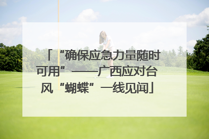 “确保应急力量随时可用”——广西应对台风“蝴蝶”一线见闻