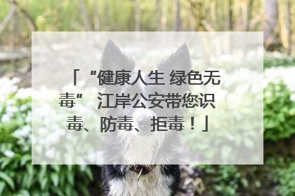 “健康人生 绿色无毒” 江岸公安带您识毒、防毒、拒毒！