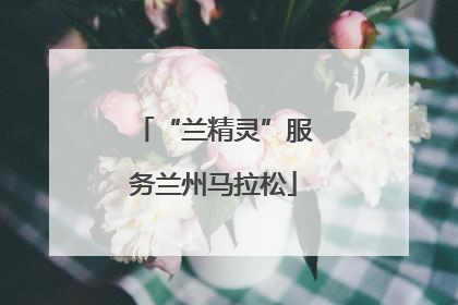 “兰精灵”服务兰州马拉松