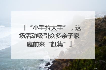 “小手拉大手”，这场活动吸引众多亲子家庭前来“赶集”