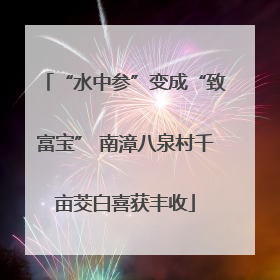“水中参”变成“致富宝” 南漳八泉村千亩茭白喜获丰收