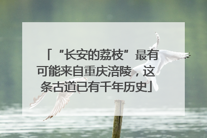 “长安的荔枝”最有可能来自重庆涪陵，这条古道已有千年历史