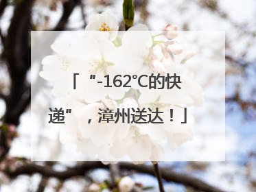 “-162℃的快递”，漳州送达！