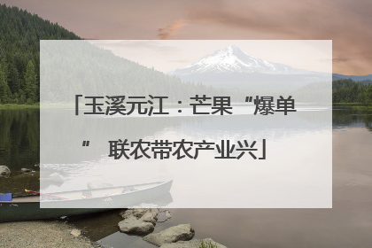 玉溪元江：芒果“爆单” 联农带农产业兴