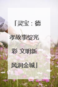 灵宝：德孝故事绽光彩 文明新风润金城