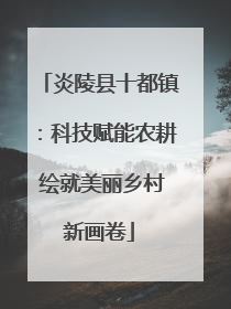 炎陵县十都镇：科技赋能农耕 绘就美丽乡村新画卷