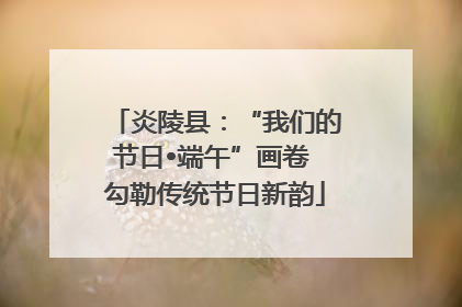 炎陵县：“我们的节日•端午”画卷 勾勒传统节日新韵
