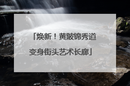 焕新！黄陂锦秀道变身街头艺术长廊