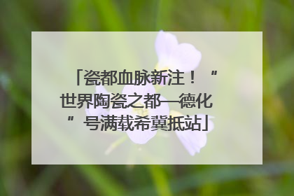 瓷都血脉新注！“世界陶瓷之都—德化”号满载希冀抵站