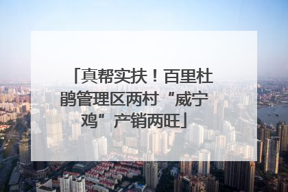 真帮实扶！百里杜鹃管理区两村“威宁鸡”产销两旺