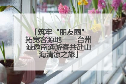 筑牢“朋友圈” 拓宽客源地——台州诚邀南通游客共赴山海清凉之旅