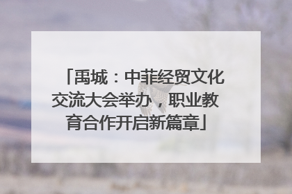 禹城：中菲经贸文化交流大会举办，职业教育合作开启新篇章