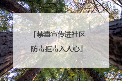 禁毒宣传进社区 防毒拒毒入人心