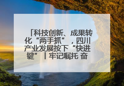 科技创新、成果转化“两手抓”，四川产业发展按下“快进键”丨牢记嘱托 奋力打造两高地两基地一屏障