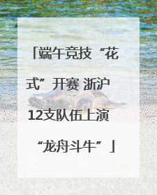 端午竞技“花式”开赛 浙沪12支队伍上演“龙舟斗牛”