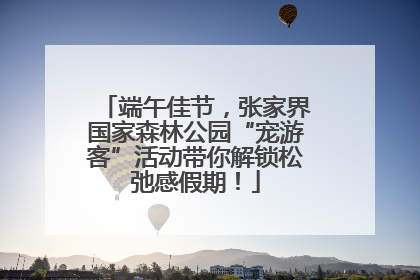 端午佳节，张家界国家森林公园“宠游客”活动带你解锁松弛感假期！