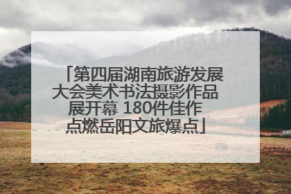 第四届湖南旅游发展大会美术书法摄影作品展开幕 180件佳作点燃岳阳文旅爆点
