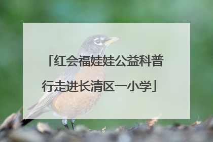 红会福娃娃公益科普行走进长清区一小学