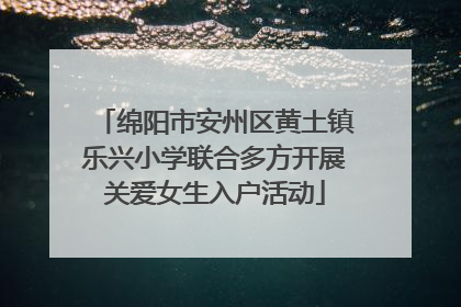 绵阳市安州区黄土镇乐兴小学联合多方开展关爱女生入户活动