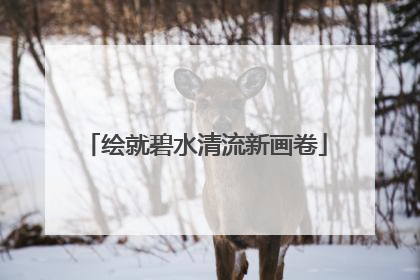 绘就碧水清流新画卷