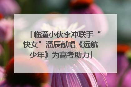 临潼小伙李冲联手“快女”潘辰献唱《远航少年》为高考助力