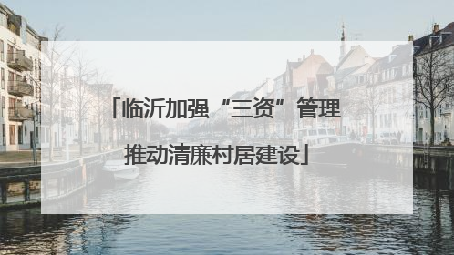 临沂加强“三资”管理 推动清廉村居建设