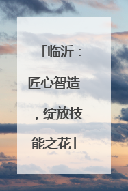 临沂：匠心智造，绽放技能之花