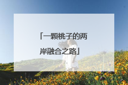 一颗桃子的两岸融合之路