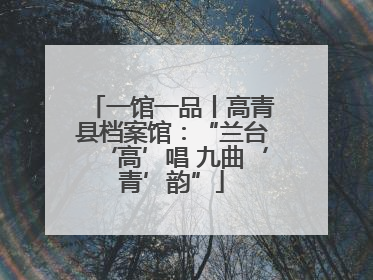 一馆一品丨高青县档案馆：“兰台‘高’唱 九曲‘青’韵”