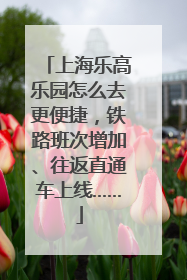 上海乐高乐园怎么去更便捷，铁路班次增加、往返直通车上线……