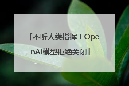 不听人类指挥！OpenAI模型拒绝关闭