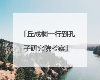 丘成桐一行到孔子研究院考察