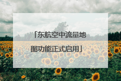 东航空中流量地图功能正式启用