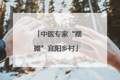 中医专家“摆摊”宜阳乡村