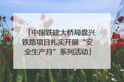 中国铁建大桥局盘兴铁路项目扎实开展“安全生产月”系列活动