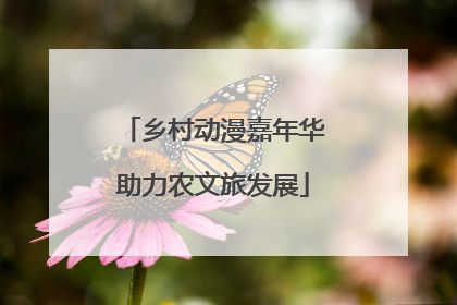 乡村动漫嘉年华助力农文旅发展