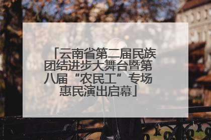 云南省第二届民族团结进步大舞台暨第八届“农民工”专场惠民演出启幕