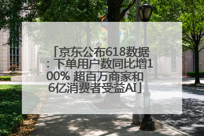 京东公布618数据：下单用户数同比增100% 超百万商家和6亿消费者受益AI