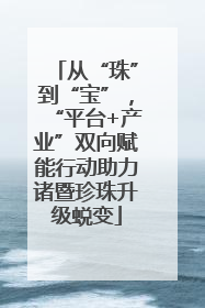 从“珠”到“宝”，“平台+产业”双向赋能行动助力诸暨珍珠升级蜕变