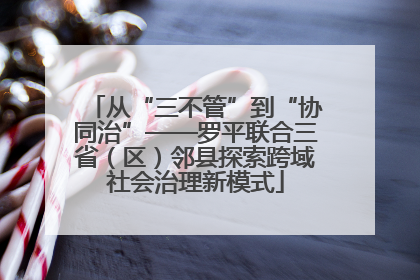 从“三不管”到“协同治”——罗平联合三省（区）邻县探索跨域社会治理新模式