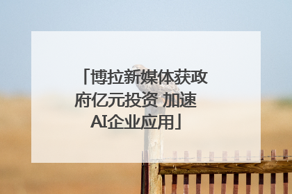 博拉新媒体获政府亿元投资 加速AI企业应用