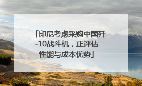 印尼考虑采购中国歼-10战斗机，正评估性能与成本优势