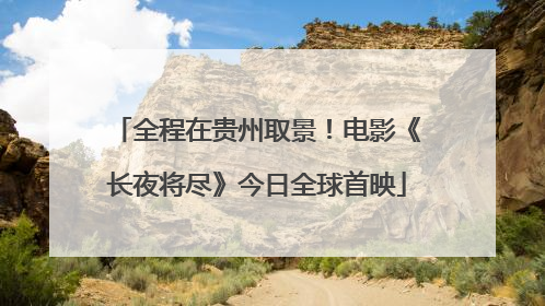 全程在贵州取景！电影《长夜将尽》今日全球首映