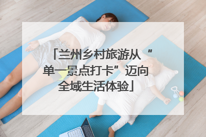 兰州乡村旅游从“单一景点打卡”迈向全域生活体验