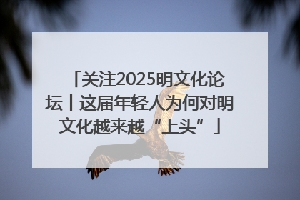 关注2025明文化论坛丨这届年轻人为何对明文化越来越“上头”