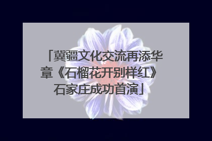 冀疆文化交流再添华章《石榴花开别样红》石家庄成功首演